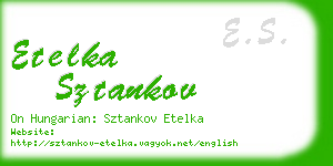 etelka sztankov business card